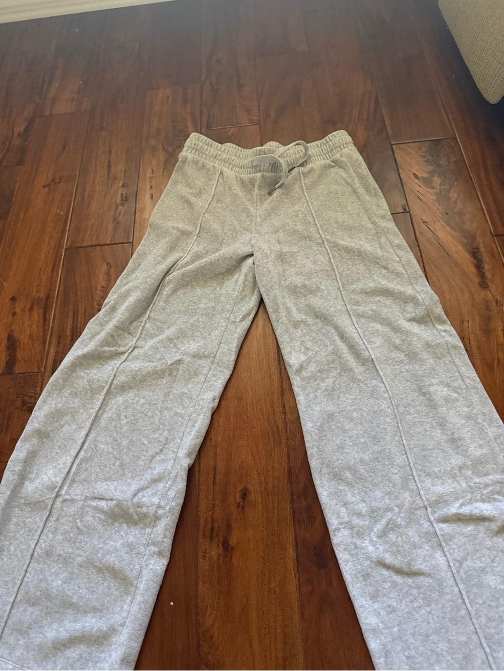 Divided Light Gray Drawstring Track Pants